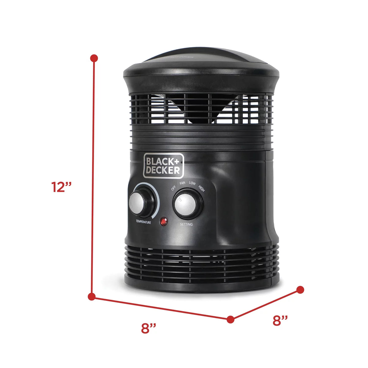 1,500-Watt-Max Portable 360° Surround Fan Heater with Thermostat I8203