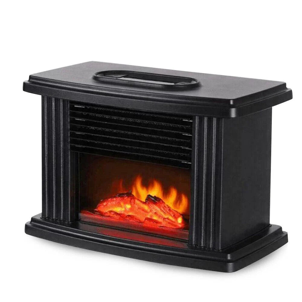 Portable Electric Fireplace Heater Adjustable 3D Flame R649483