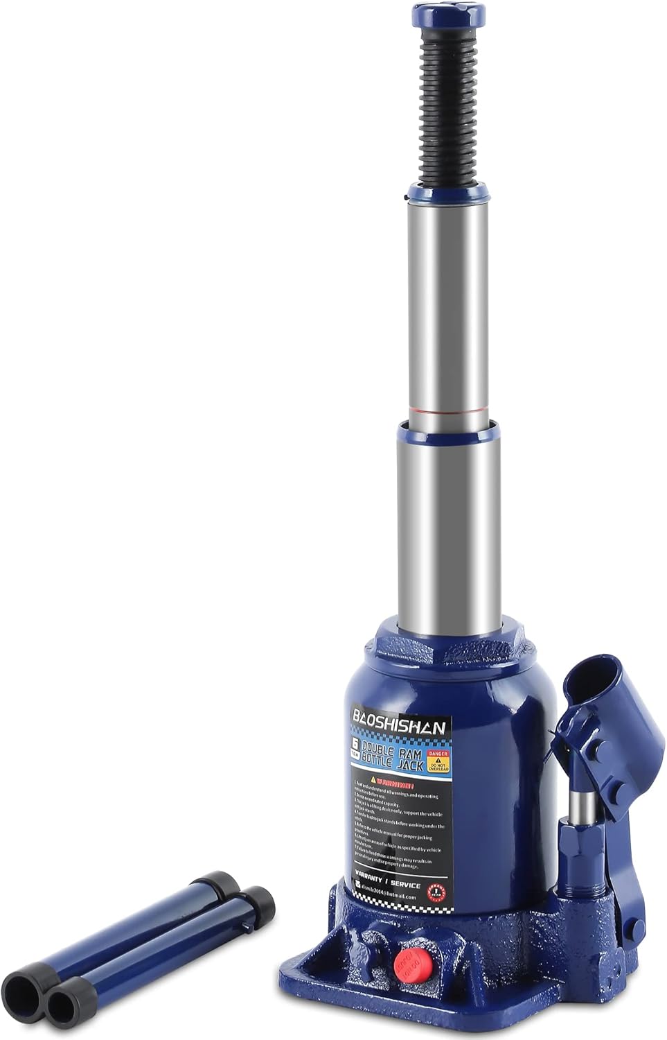 6 Ton Double Ram Hydraulic Bottle Jack Pack of 2 E842731