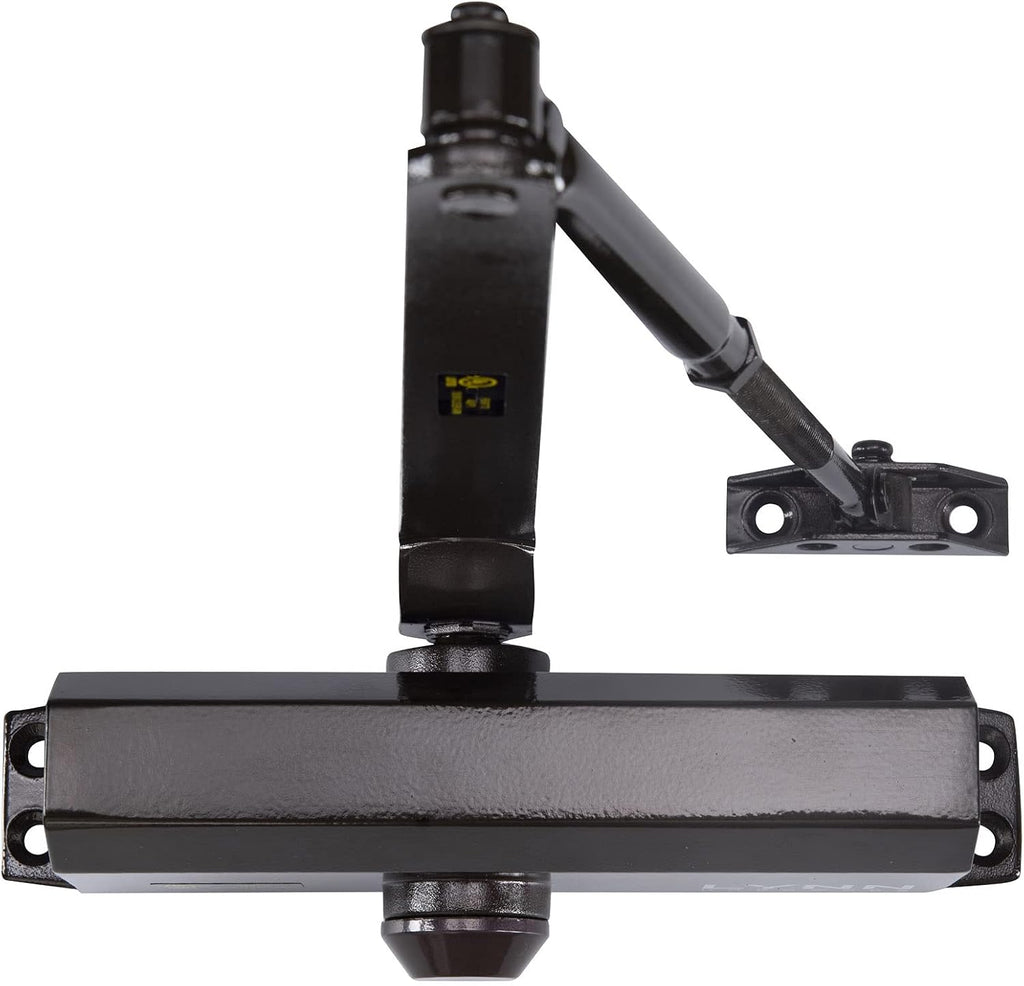 Medium Duty Commercial Door Closer Matte Black Cast Aluminum Fire Rated Size 3 Q58358