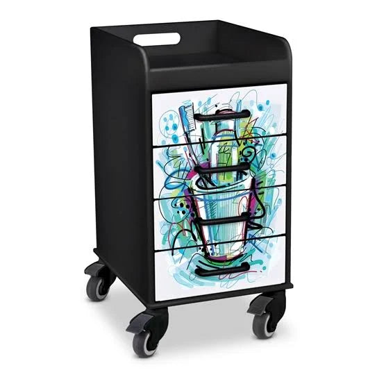 Four Drawer Locking Cart O953558