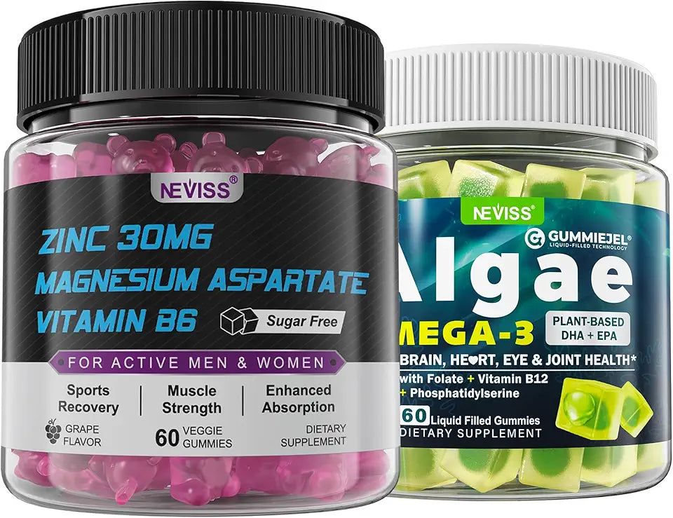 Vegan Omega 3 Gummies with Zinc and Magnesium Supplement F899