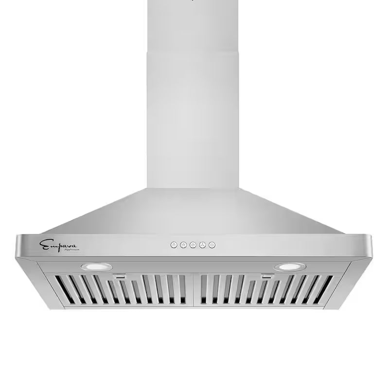 30 in. 400 CFM Convertible Wall Mount Range Hood in Stainless Steel with LED Lights V352608