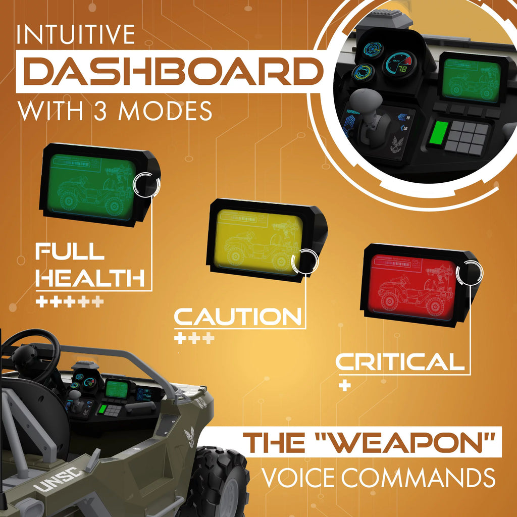 24 Volt Ride On with Laser Tag Blaster and Vest A726