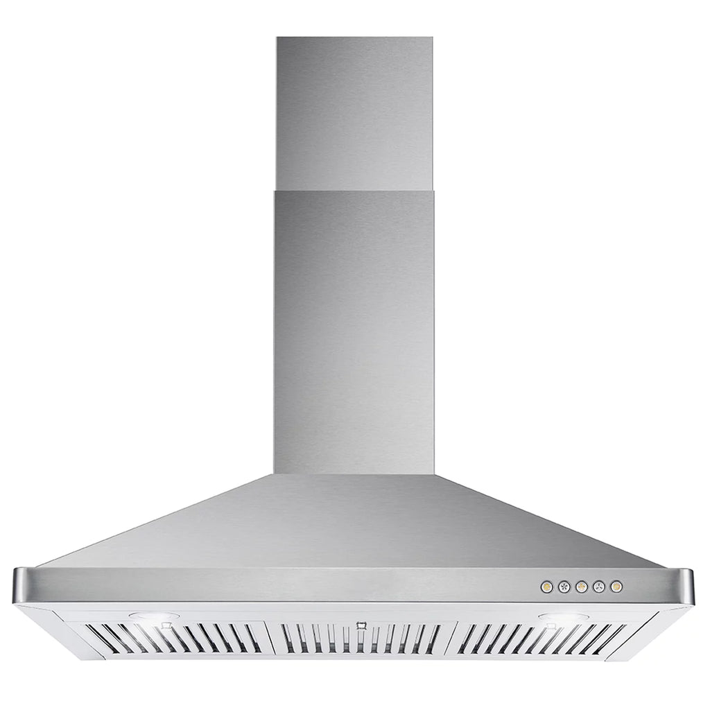 2 Piece Kitchen Appliance Package with Gas Range and Wall Mount Range Hood W555