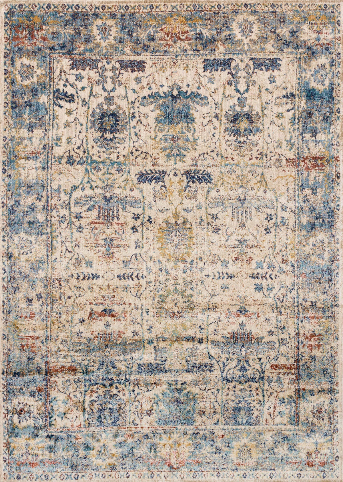 Sand Lt. Blue 9'6 x 9'6 Rug G8051
