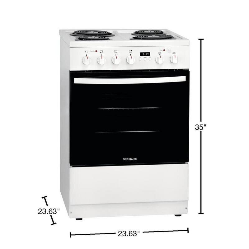 24 in. 1.9 cu. ft. Freestanding Electric Range in White B6116