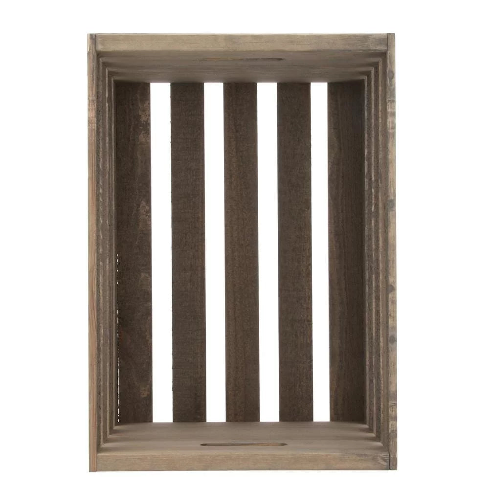 Large Crate in Weathered Gray S1101