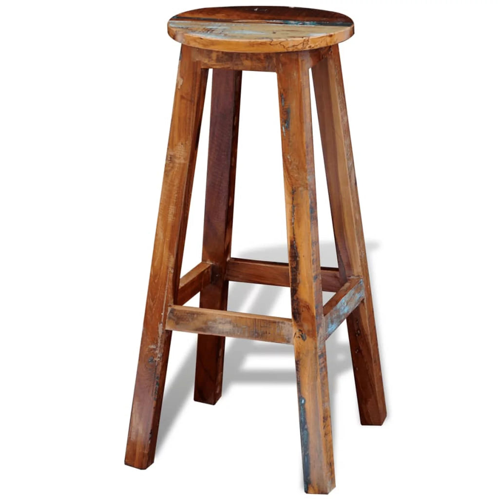 Solid Reclaimed Wood Bar Stool M129849