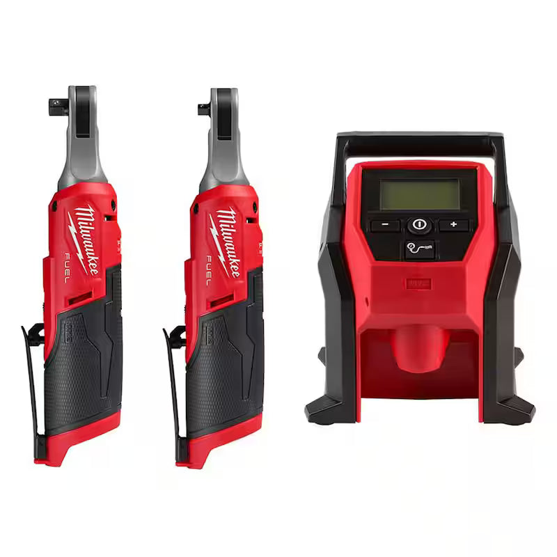 12-Volt Lithium-Ion Brushless Cordless High Speed 3/8 in. Ratchet and 1/4 in. Ratchet and Inflator Z84216