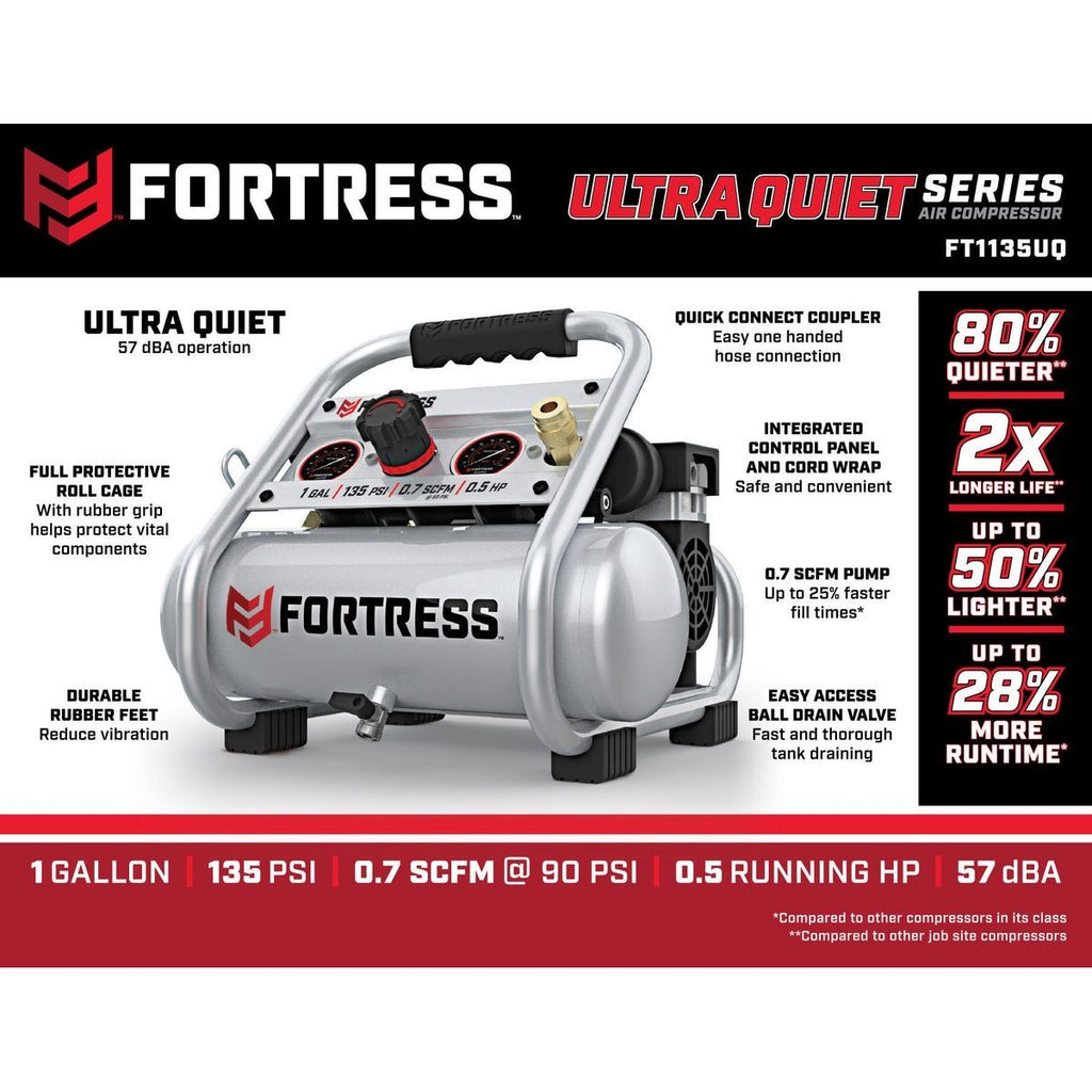 1 Gallon 135 PSI Oil-Free Air Compressor C559