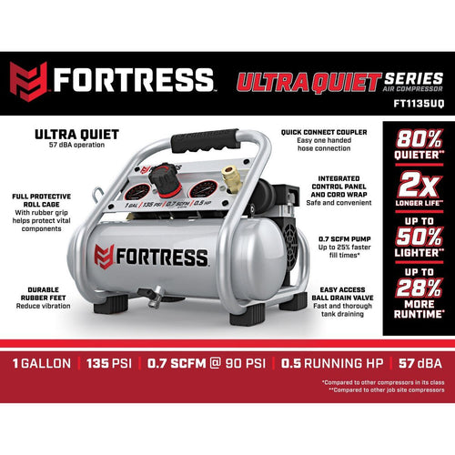 1 Gallon 135 PSI Oil-Free Air Compressor C559