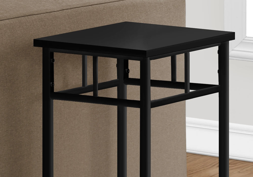 Black Square Metal Accent Table K27928