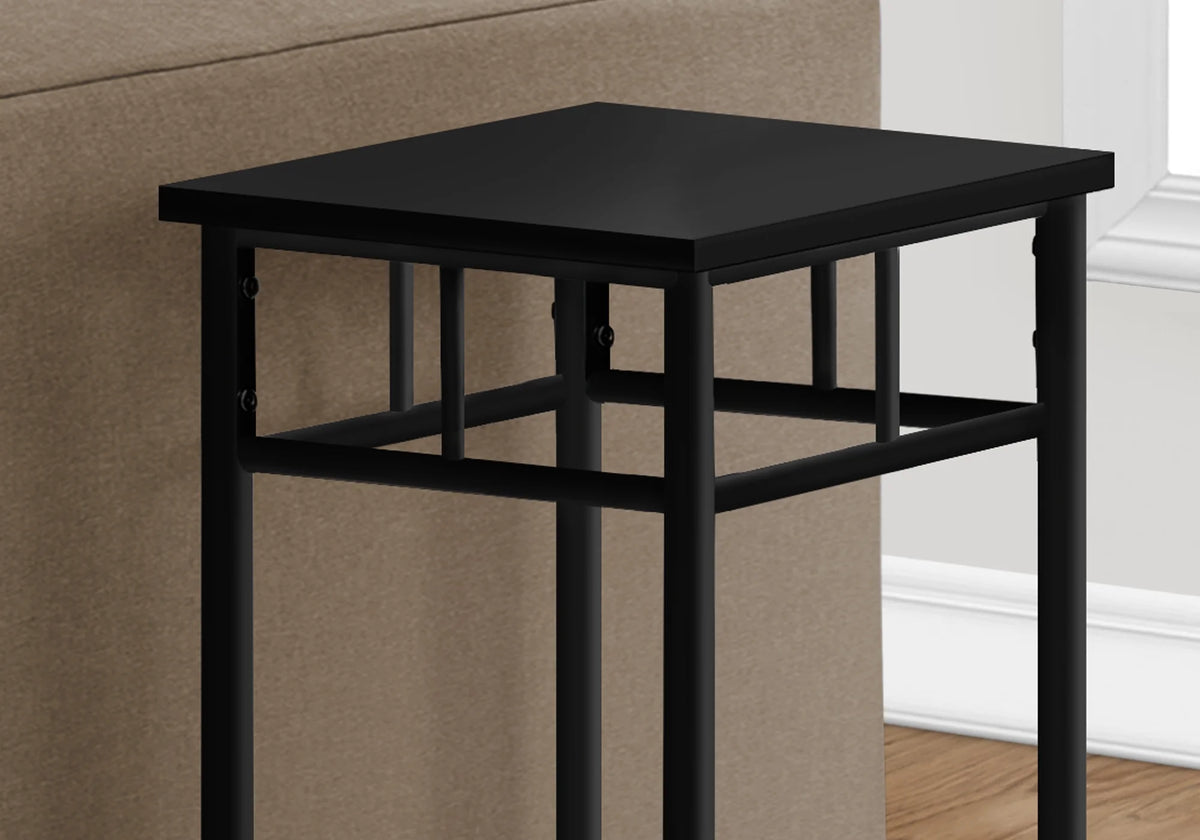 Black Square Metal Accent Table K27928