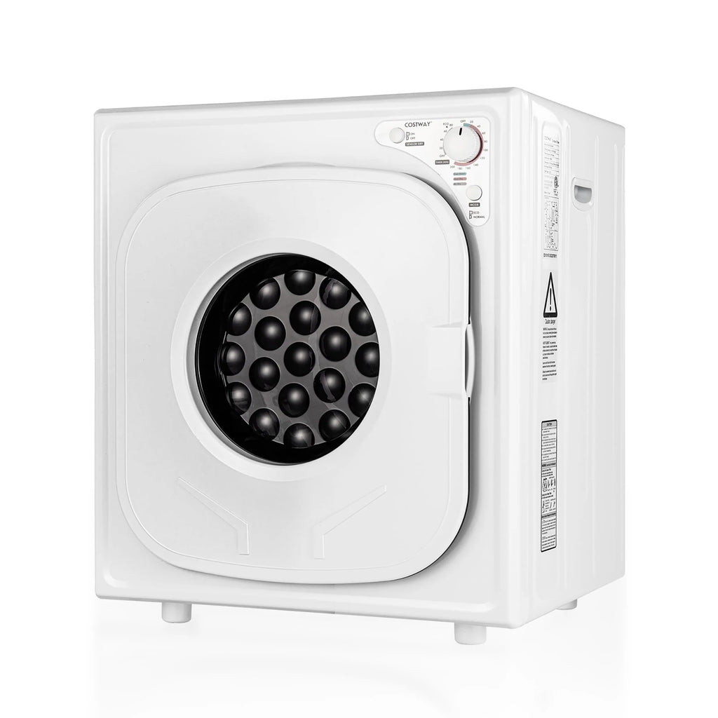 1500W Compact Electric Laundry Dryer Stainless Steel 13.2 lbs H74973
