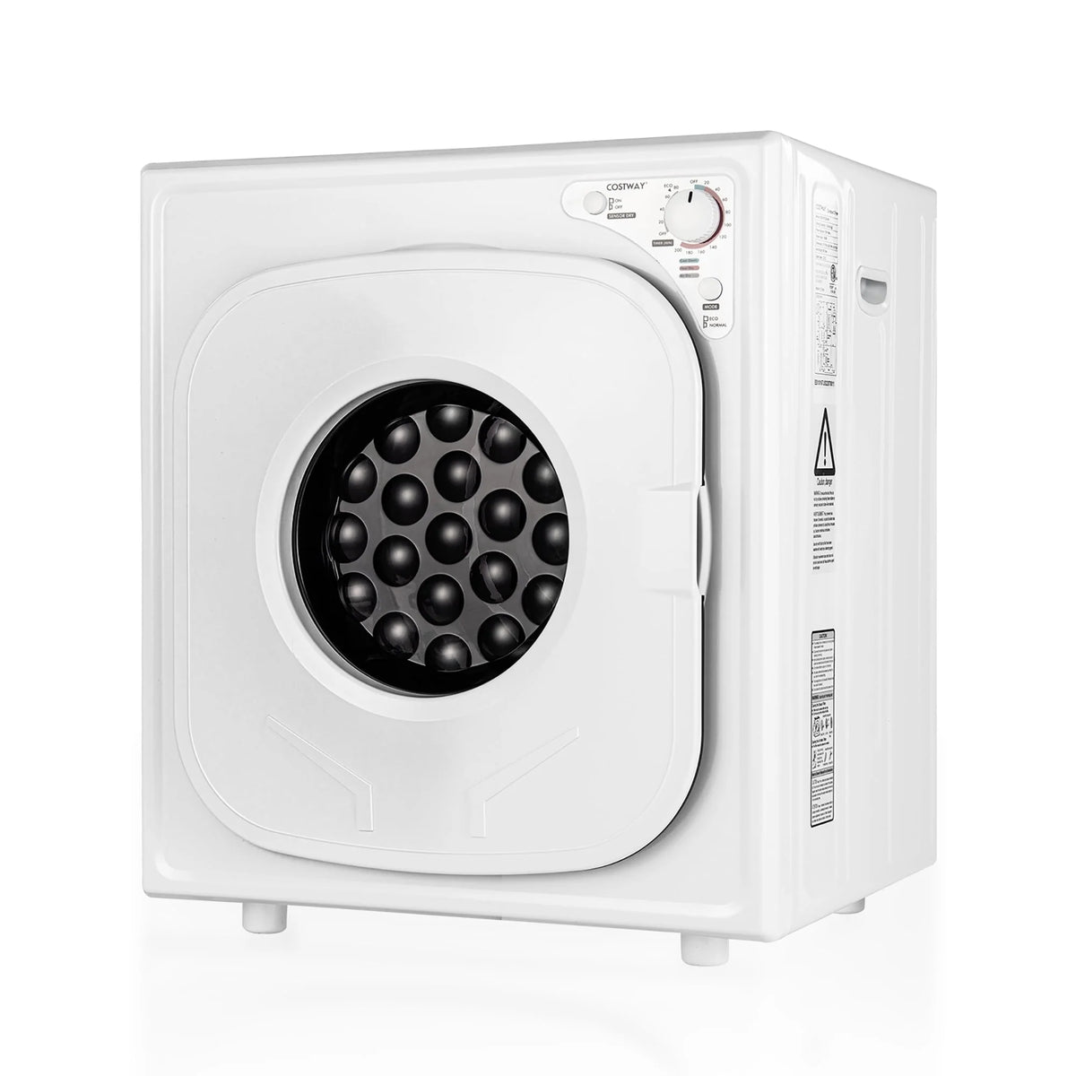 1500W Compact Electric Laundry Dryer Stainless Steel 13.2 lbs H74973