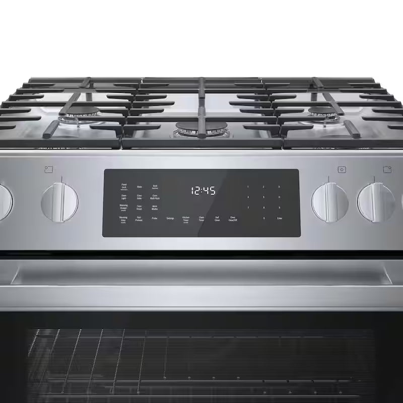 30 in. 4.6 cu. ft. Slide-In Dual Fuel Range with Convection Oven Stainless Steel F43244