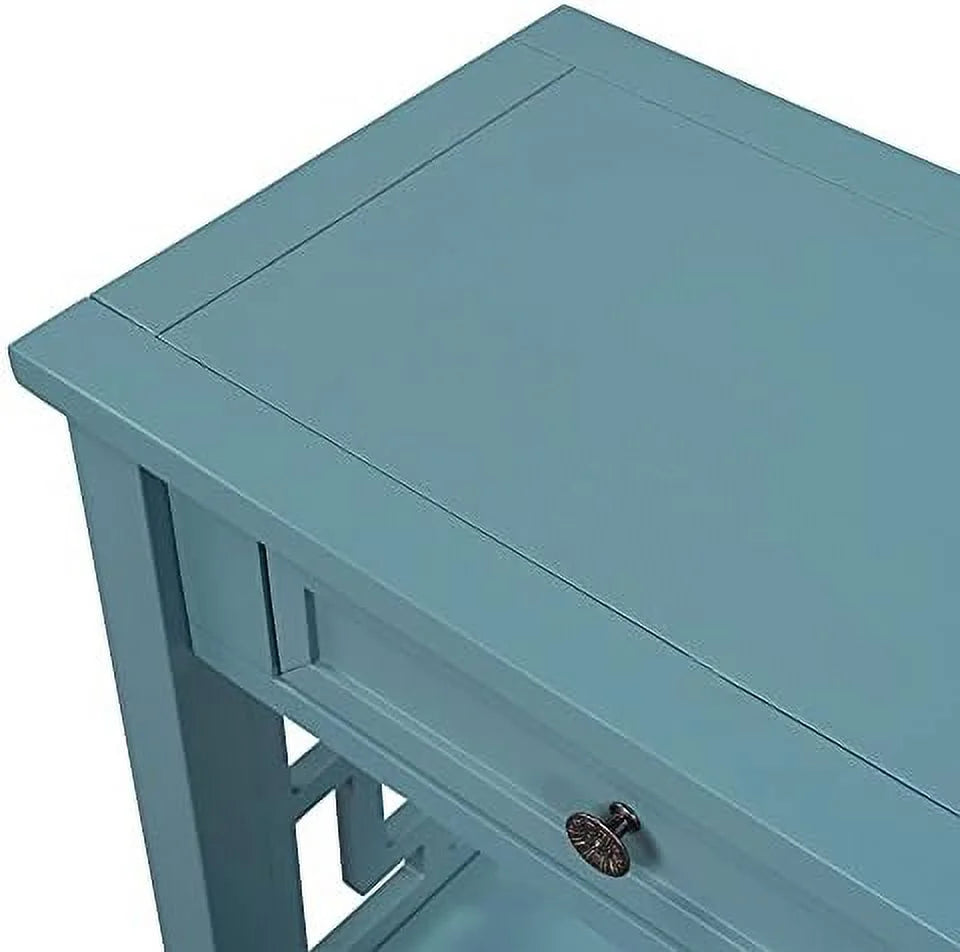 Modern Wood Console Table with 4 Drawers and 1 Shelves L61088