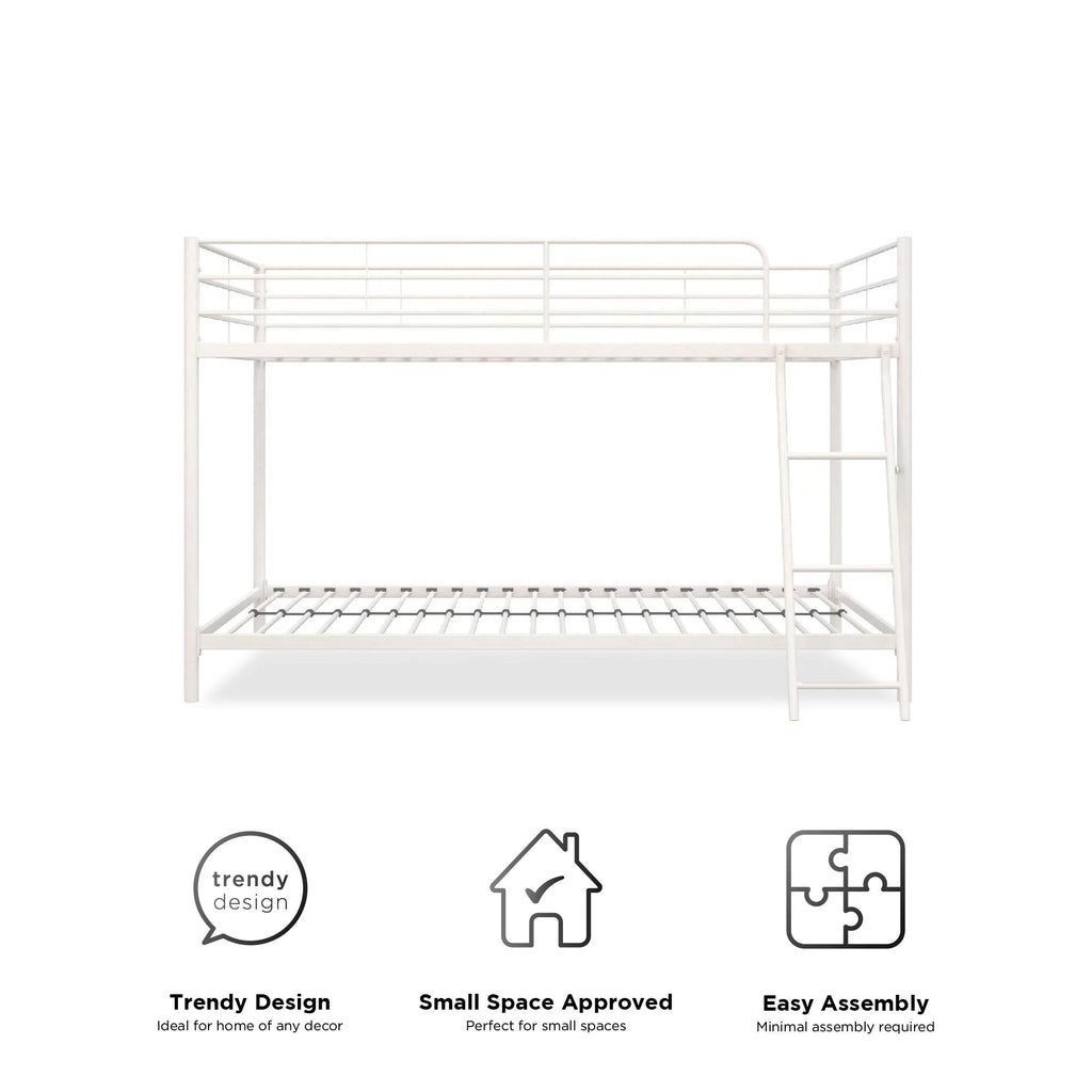Black Twin-over-Twin Bunk Bed X92962