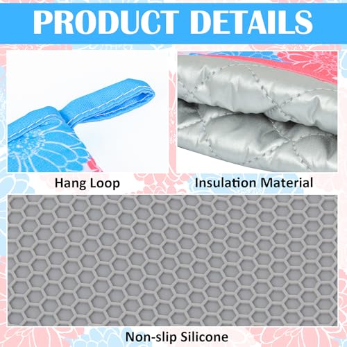Christmas Oven Mitts Gloves Heat Resistant Silicone H365843