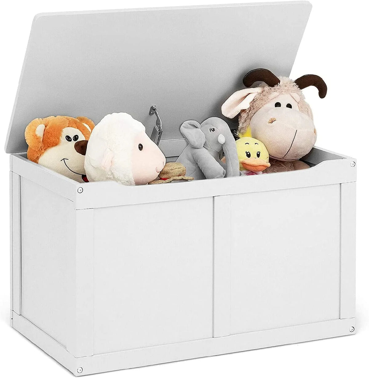 Wooden Toy Box Storage Truck Bench with Flip-Top Lid B68207