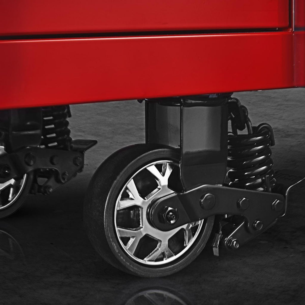 Red 56 in. x 25 in. Roll Cab A259