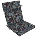 Navy Paisley Outdoor Chair Cushion H56114
