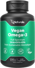 Vegan Omega 3 DHA EPA DPA from Algae 120 Veggie Softgels G116595