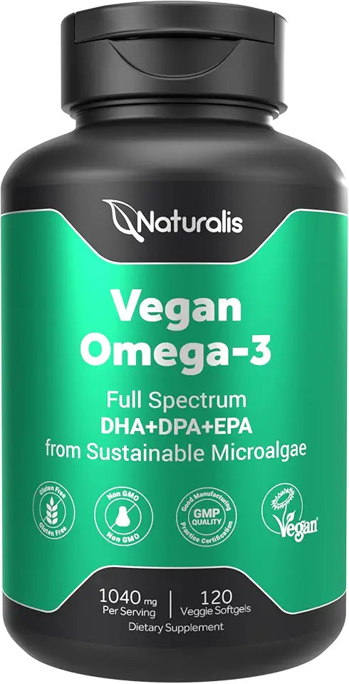 Vegan Omega 3 DHA EPA DPA from Algae 120 Veggie Softgels G116595