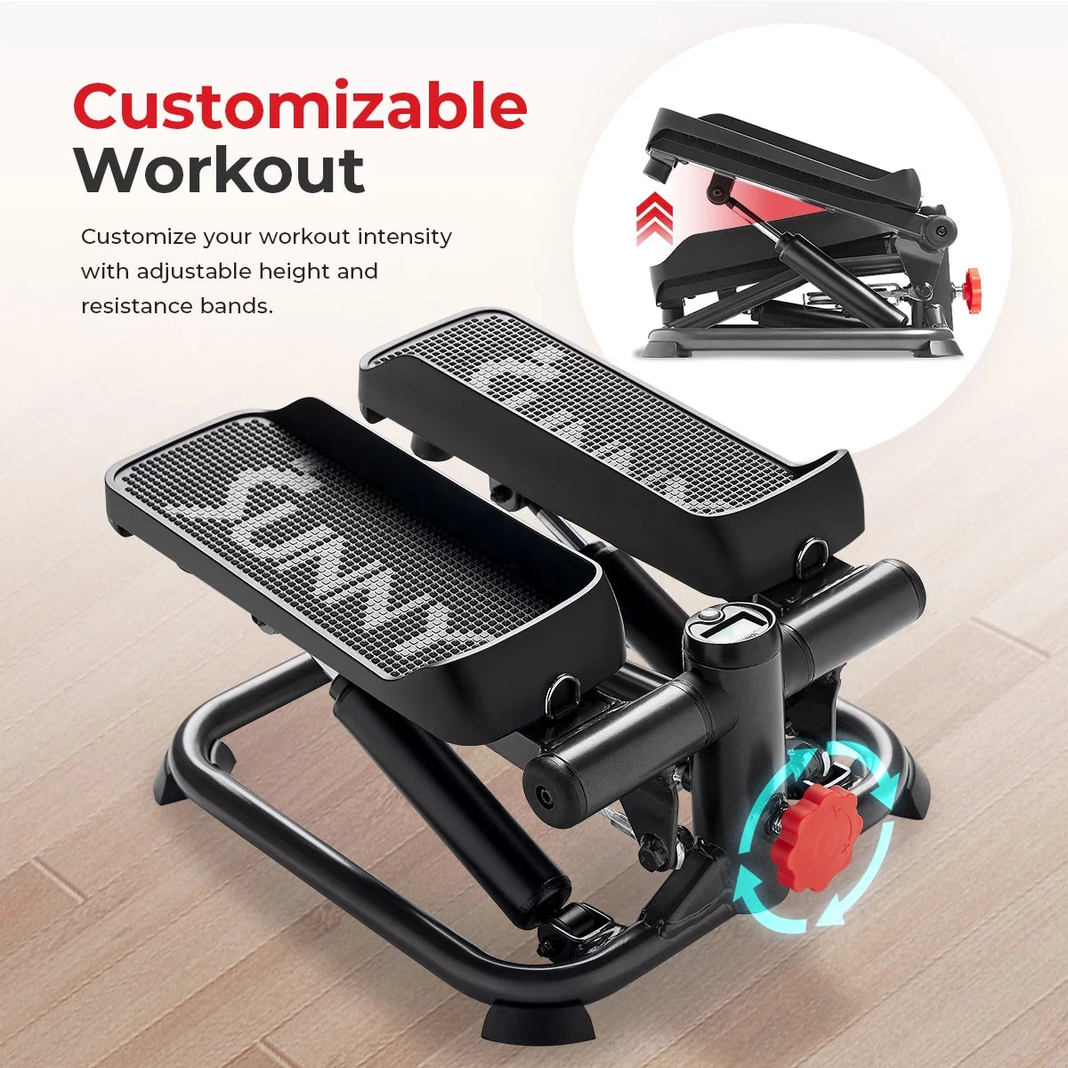 2-in-1 Stepper Machine with Resistance Bands C83528