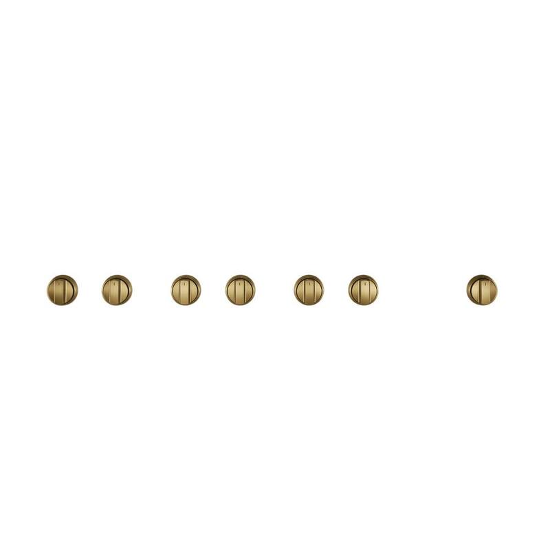 Range and Rangetop Handle and Knob Kit in Brushed Brass K3362
