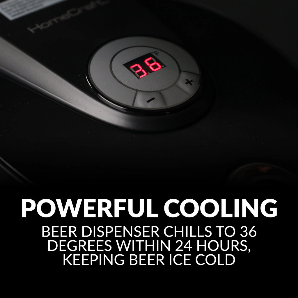 Black Stainless Steel Beer Growler Cooling System C38771