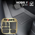All Weather TPE Floor Mats Cargo Liner Trunk Mats 6 Pieces B50425