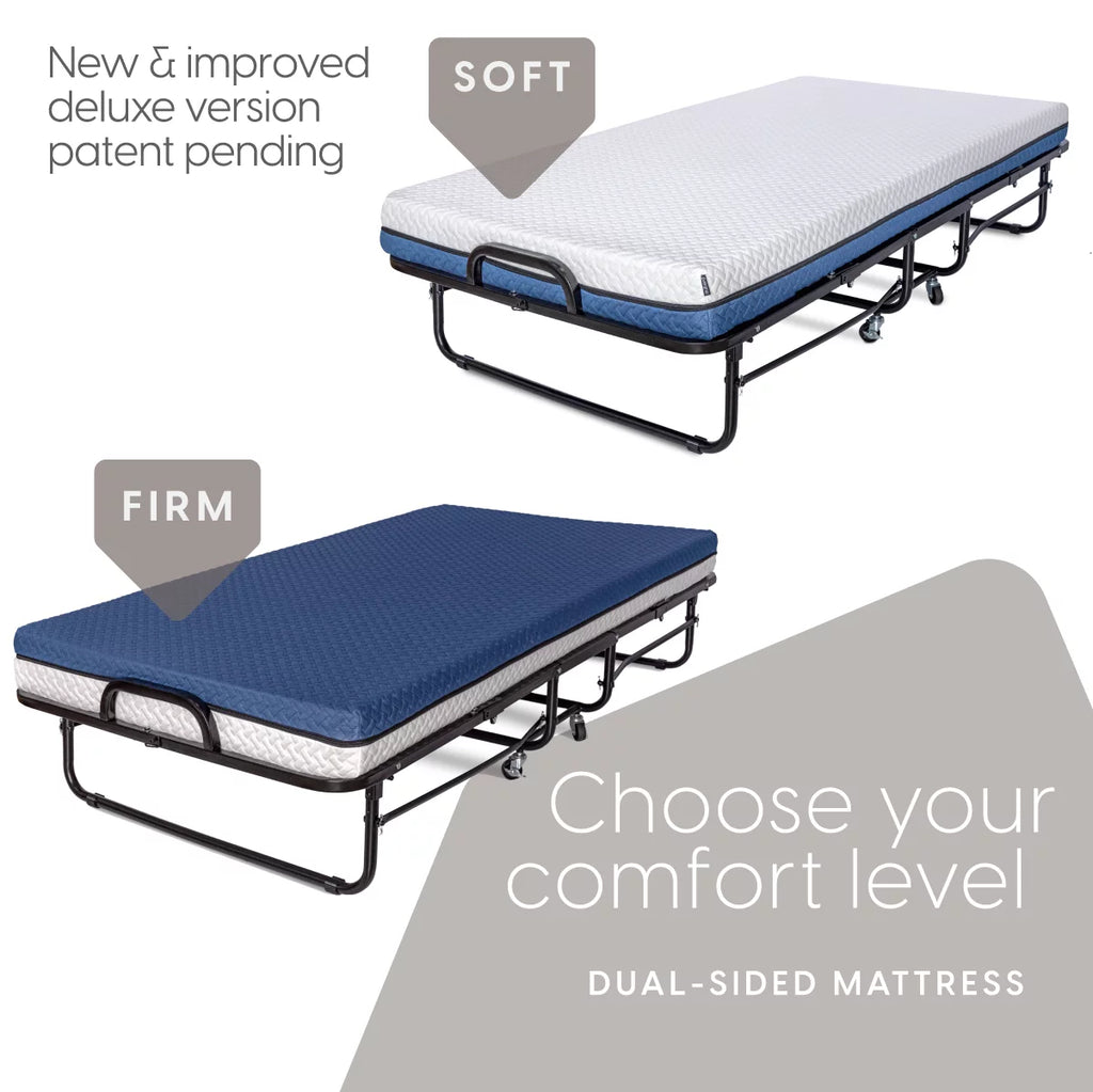 Folding Bed with Memory Foam Mattress Twin Size N33709