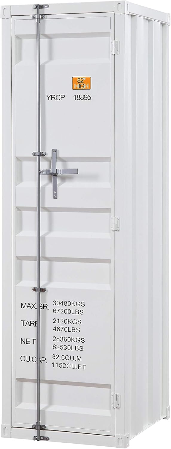 White Single Door Wardrobe M579196