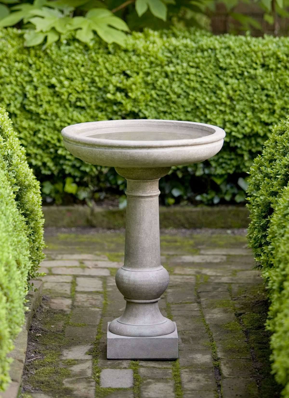 Natural Tea Table Birdbath Z18242