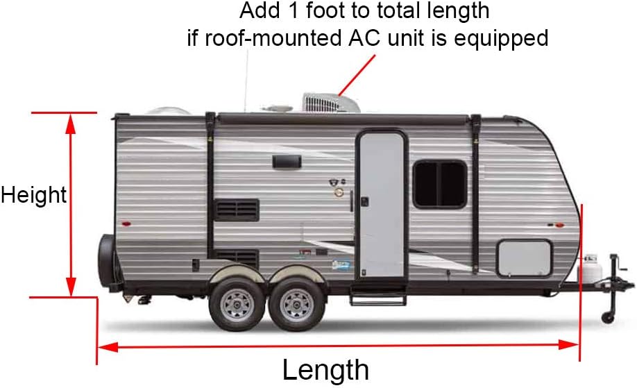 4 Layers Heavy Duty Travel Trailer Camper RV Cover S564