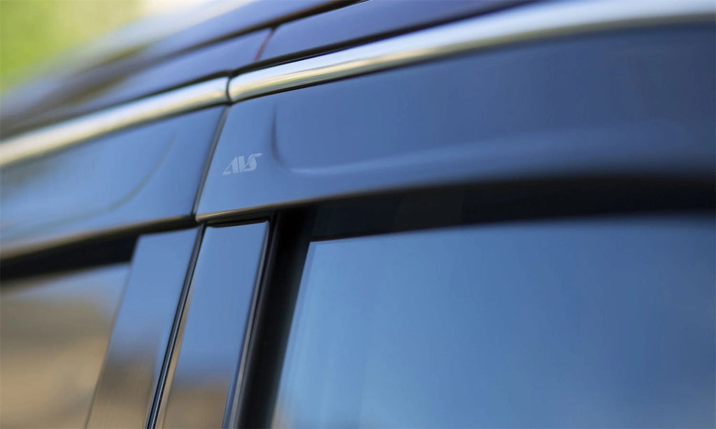Smoke W/Chrome Trim 4 Pc Low Profile Ventvisor Z146