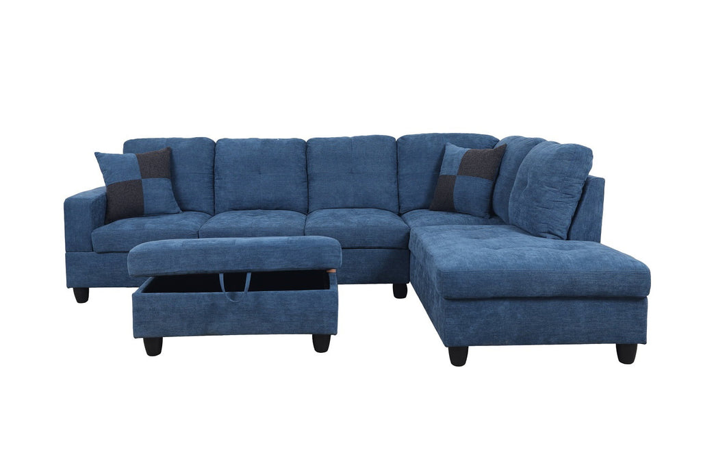 Sectional Sofa with Chaise and Ottoman S49860