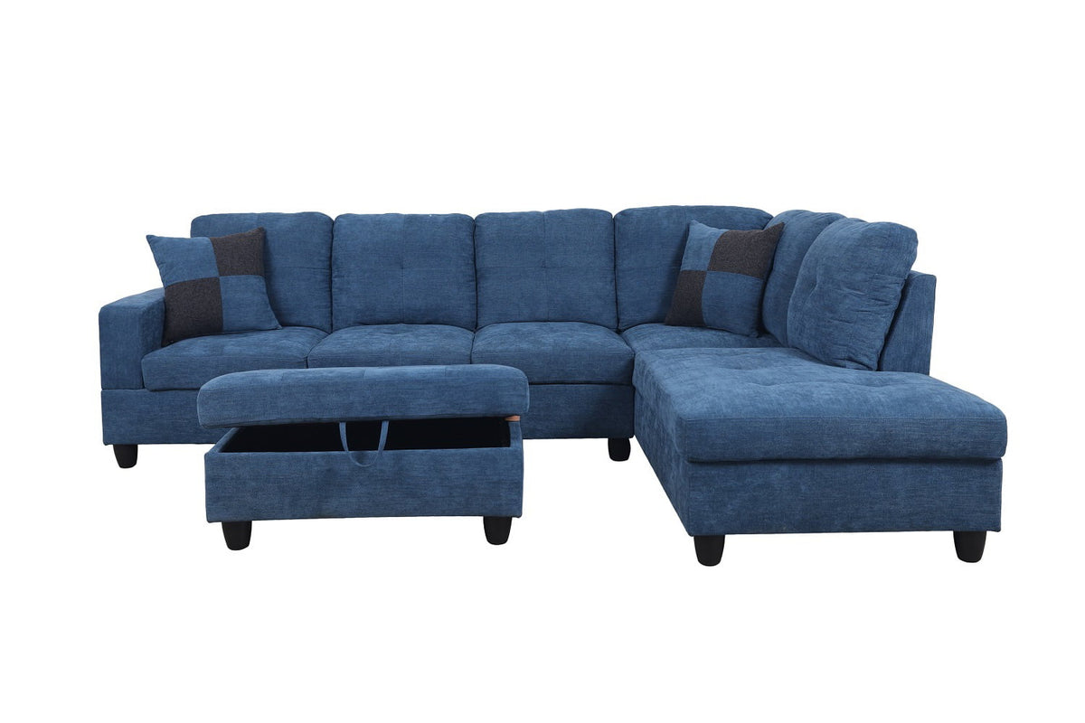 Sectional Sofa with Chaise and Ottoman S49860