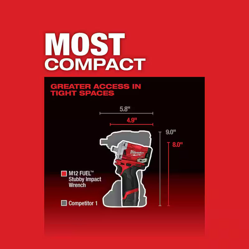 12V Lithium-Ion Brushless Cordless 1/2 in. Impact Wrench W4748