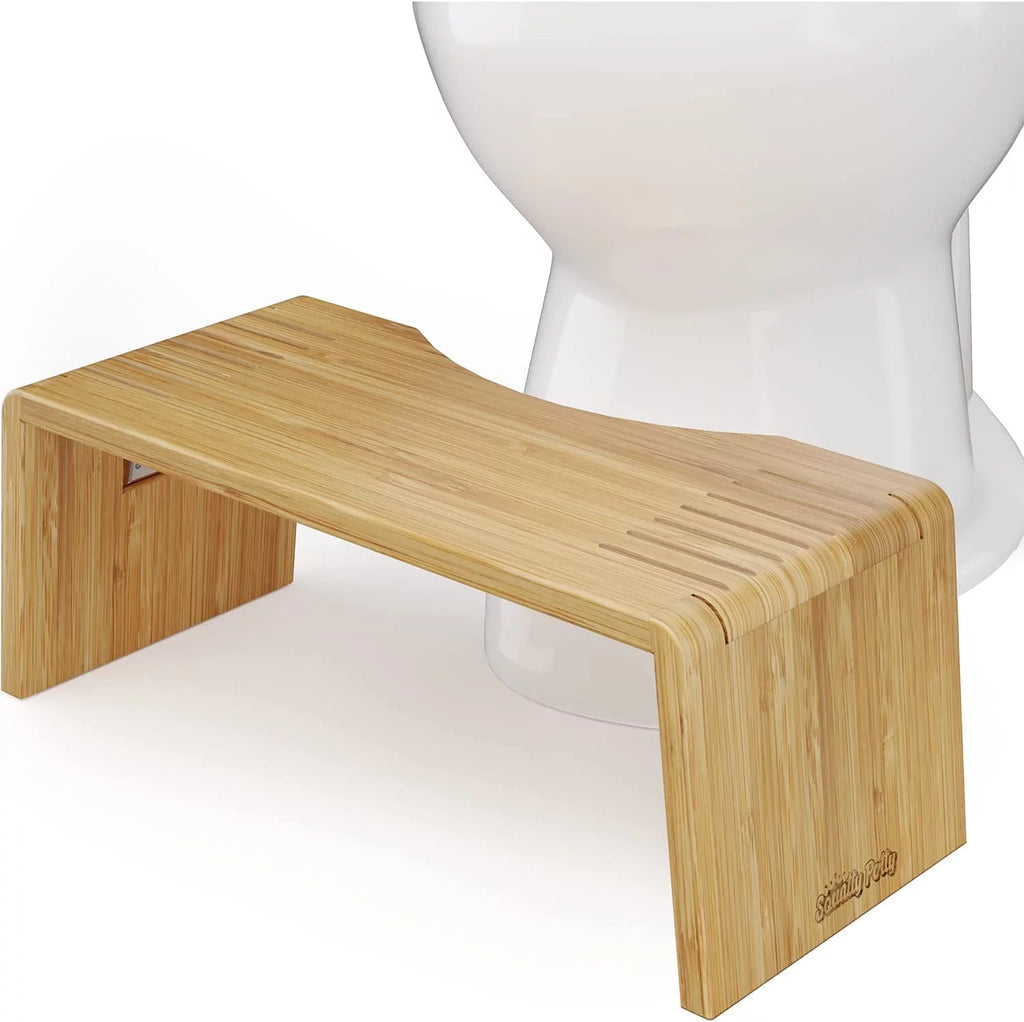 Folding Bamboo Toilet Stool 7 Inches I1793