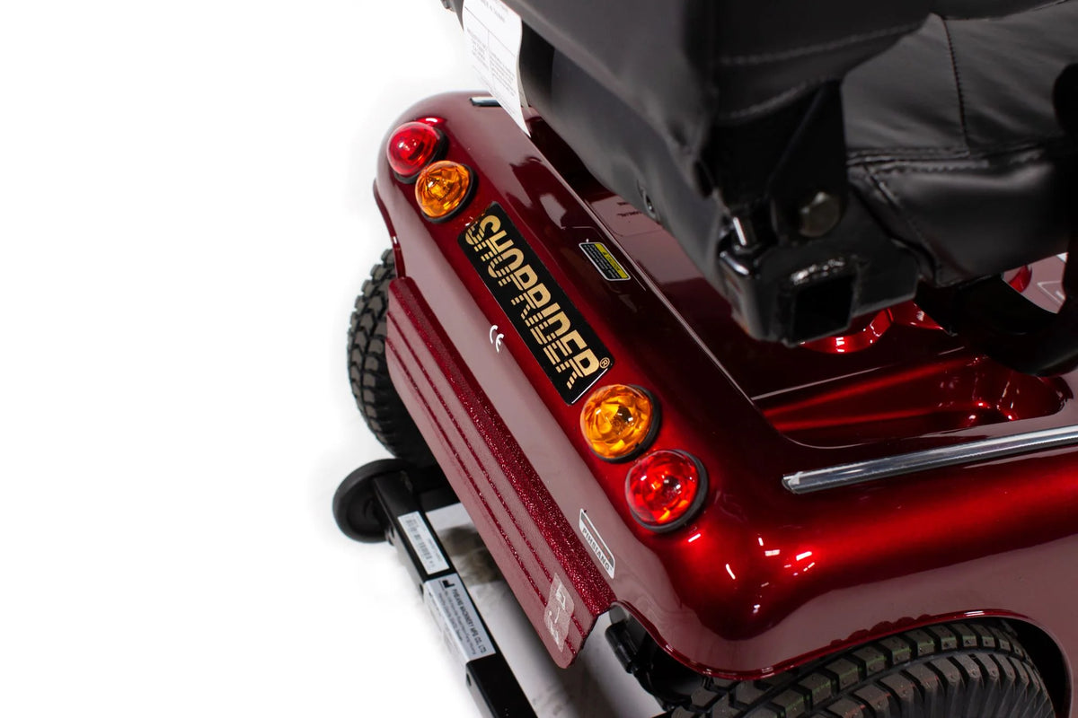 4 Wheel Burgundy Scooter with 300 lb Capacity V93096