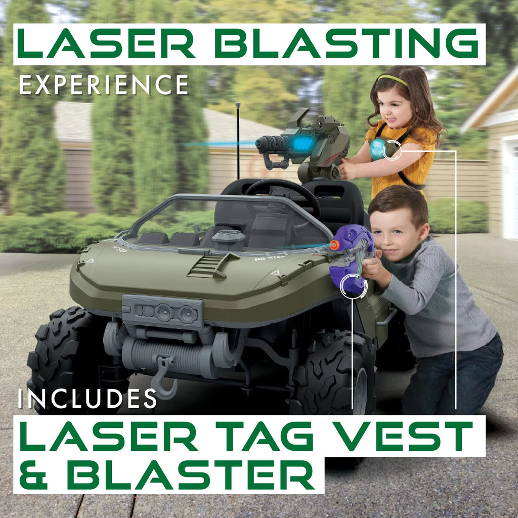 24 Volt Ride On with Laser Tag Blaster and Vest A726