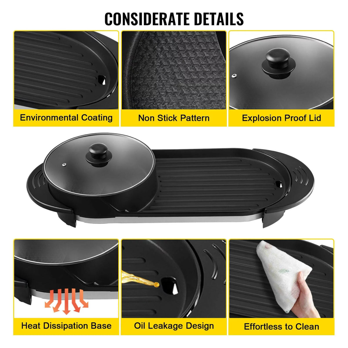 Portable Smokeless Electric BBQ Grill I6153