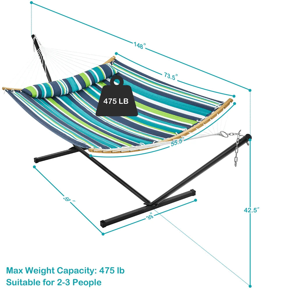 Padded Hammock with Steel Stand Z88637