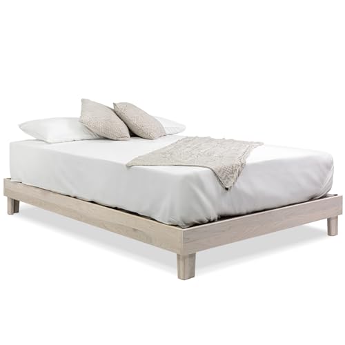 Solid Hardwood Platform Bed Frame with Slats B316820