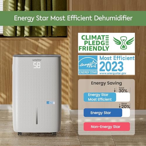 120 Pints Energy Star Dehumidifier with Drain Hose and 1.14 Gallons Water Tank B5478