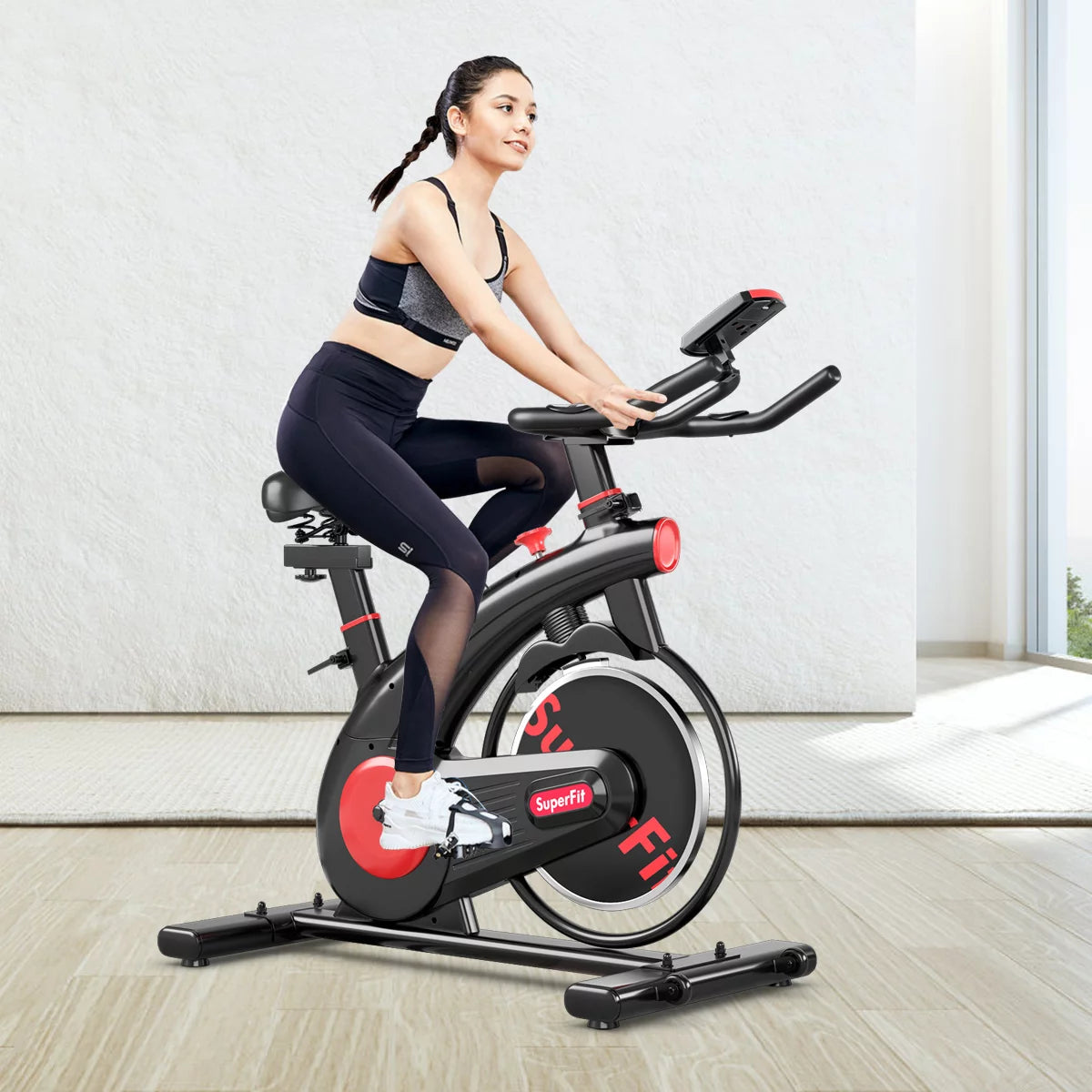 Indoor Cycling Bike with Heart Rate Monitor R22411