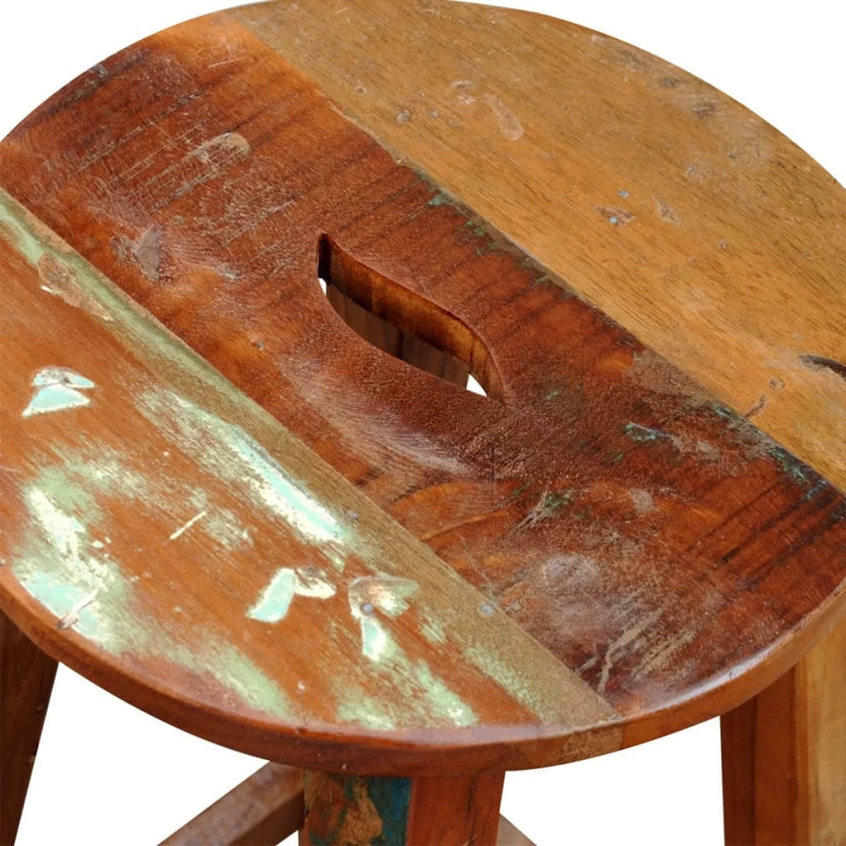 Solid Reclaimed Wood Bar Stool M129849